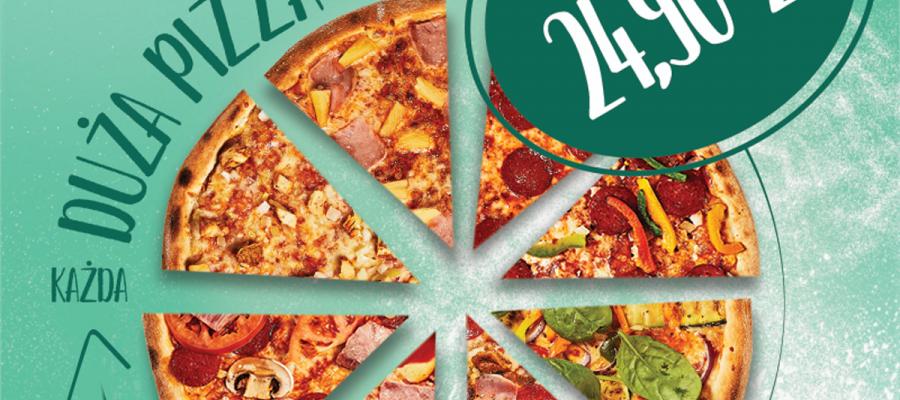 Każda DUŻA pizza Klasyczna tylko 24,90!